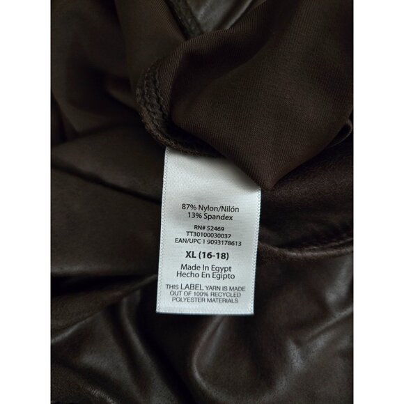 NWT Time and Tru Women's Faux Leather Leggings Size XL 16-18 - Picture 4 of 5